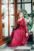 Red Leopard Smokey Dress
